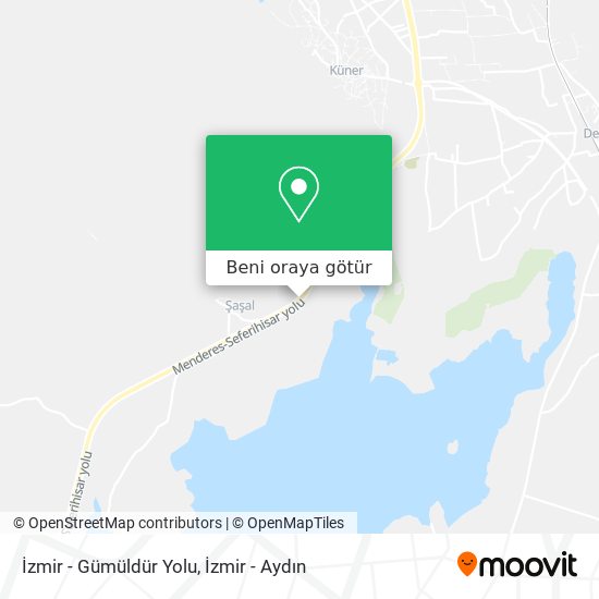 İzmir - Gümüldür Yolu harita