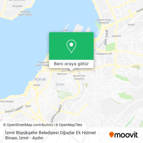 İzmir Büyükşehir Belediyesi Oğuzlar Ek Hizmet Binası harita