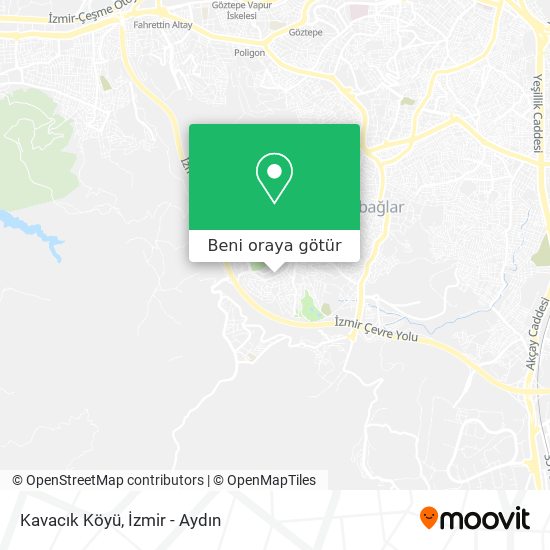 Kavacık Köyü harita