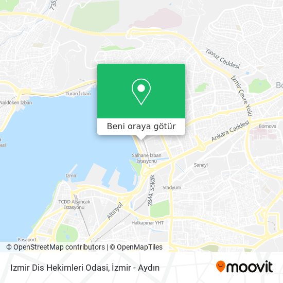 Izmir Dis Hekimleri Odasi harita