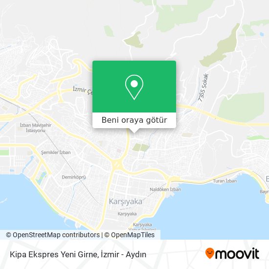 Kipa Ekspres Yeni Girne harita