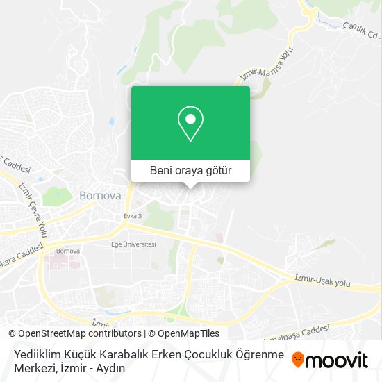 Yediiklim Küçük Karabalık Erken Çocukluk Öğrenme Merkezi harita