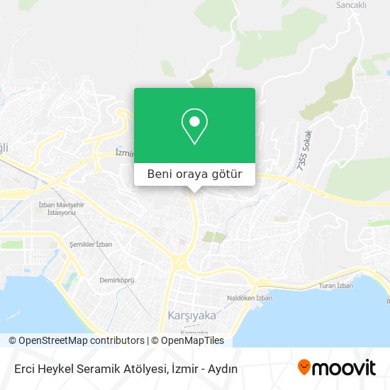 Erci Heykel Seramik Atölyesi harita