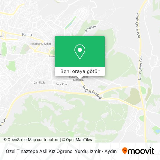 Özel Tınaztepe Asil Kız Öğrenci Yurdu harita