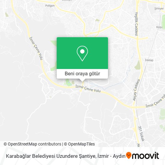 Karabağlar Belediyesi Uzundere Şantiye harita