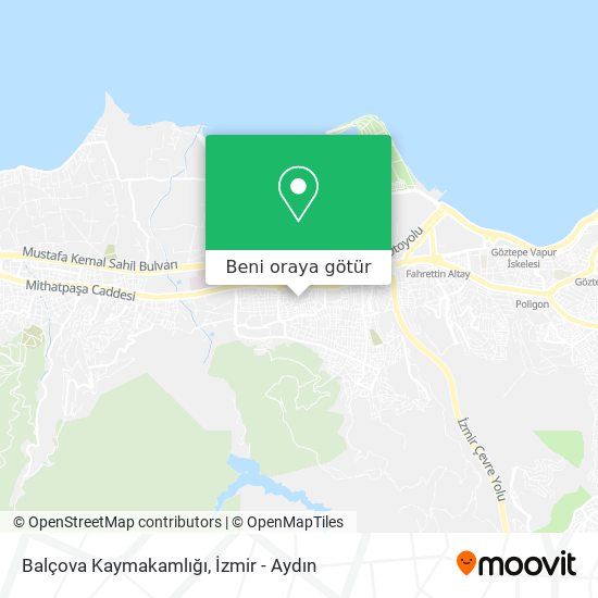 Balçova Kaymakamlığı harita
