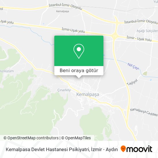 Kemalpasa Devlet Hastanesi Psikiyatri harita