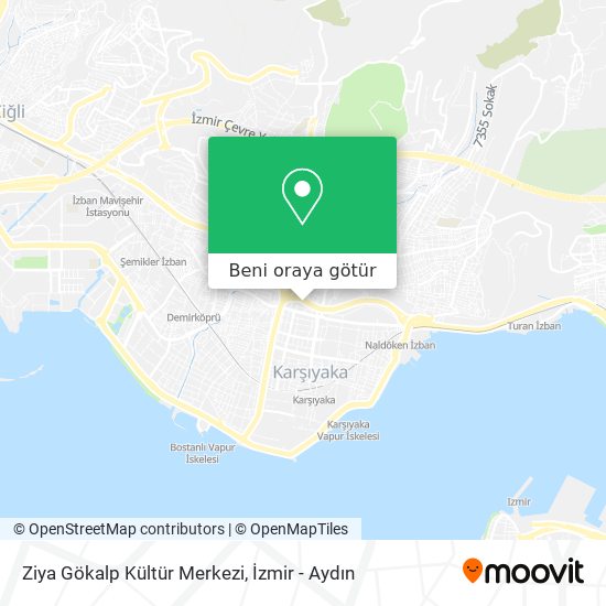 Ziya Gökalp Kültür Merkezi harita