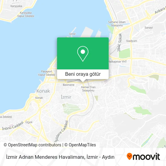 İzmir Adnan Menderes Havalimanı harita
