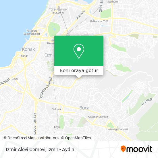 İzmir Alevi Cemevi harita