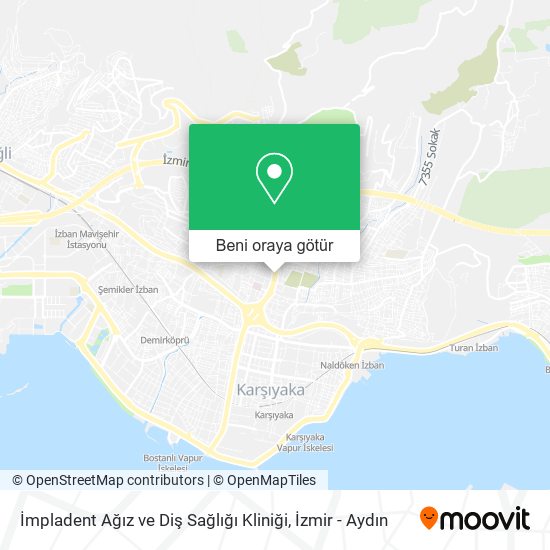 İmpladent Ağız ve Diş Sağlığı Kliniği harita