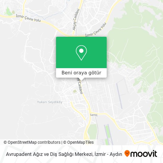 Avrupadent Ağız ve Diş Sağlığı Merkezi harita