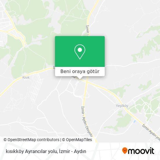 kısıkköy Ayrancılar yolu harita