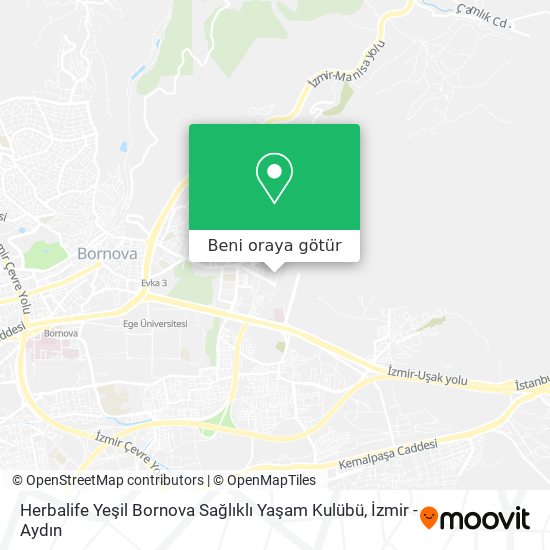 Herbalife Yeşil Bornova Sağlıklı Yaşam Kulübü harita