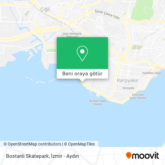 Bostanlı Skatepark harita