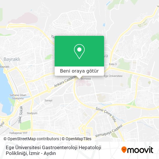 Ege Üniversitesi Gastroenteroloji Hepatoloji Polikliniği harita