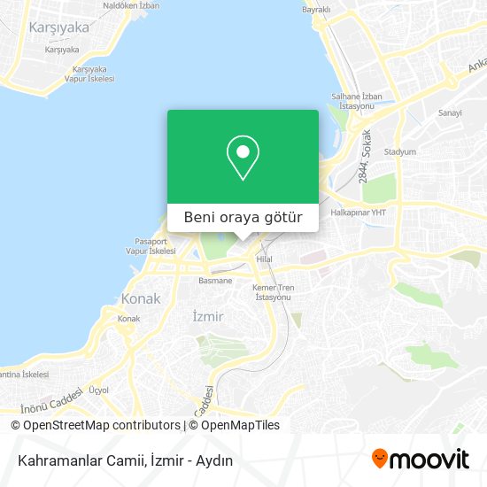 Kahramanlar Camii harita