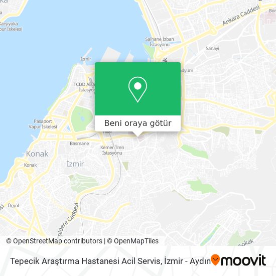 Tepecik Araştırma Hastanesi Acil Servis harita