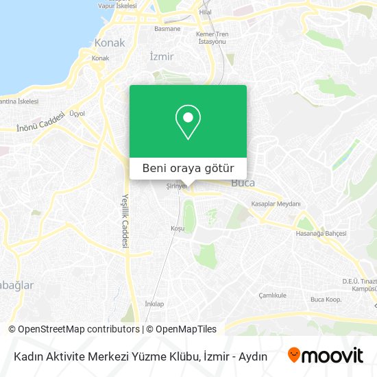 Kadın Aktivite Merkezi Yüzme Klübu harita