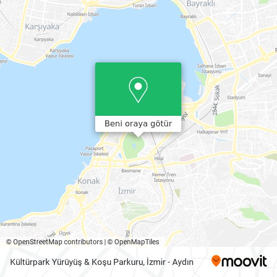 Kültürpark Yürüyüş & Koşu Parkuru harita