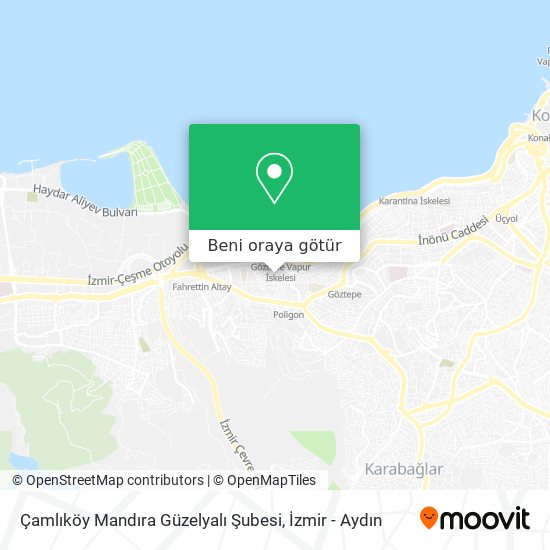 Çamlıköy Mandıra Güzelyalı Şubesi harita