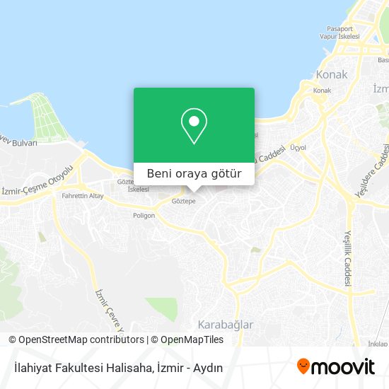 İlahiyat Fakultesi Halisaha harita
