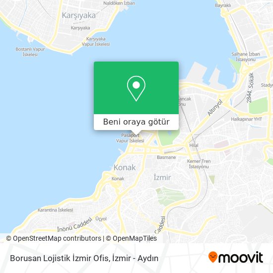 Borusan Lojistik İzmir Ofis harita