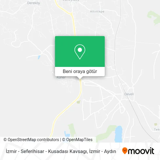 İzmir - Seferihisar - Kusadası Kavsagı harita