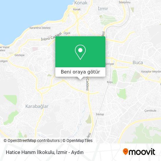 Hatice Hanım İlkokulu harita