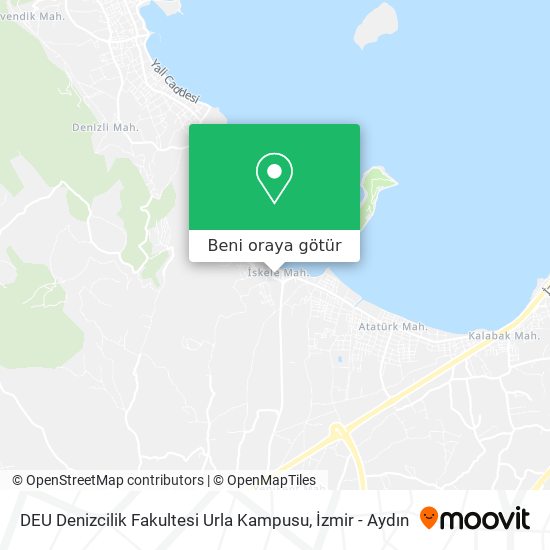 DEU Denizcilik Fakultesi Urla Kampusu harita