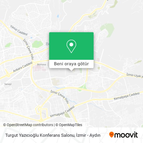 Turgut Yazıcıoğlu Konferans Salonu harita