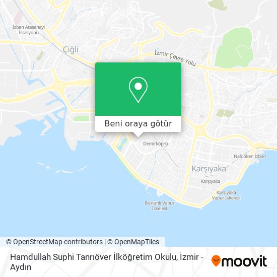 Hamdullah Suphi Tanrıöver İlköğretim Okulu harita