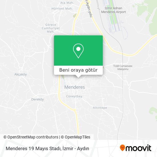 Menderes 19 Mayıs Stadı harita
