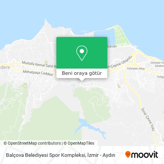 Balçova Belediyesi Spor Kompleksi harita
