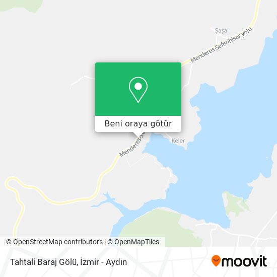 Tahtali Baraj Gölü harita