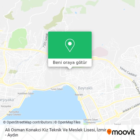 Ali Osman Konakci Kiz Teknik Ve Meslek Lisesi harita