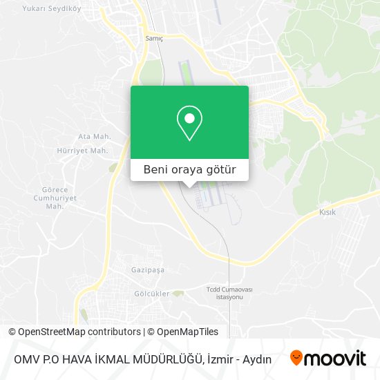 OMV P.O HAVA İKMAL MÜDÜRLÜĞÜ harita
