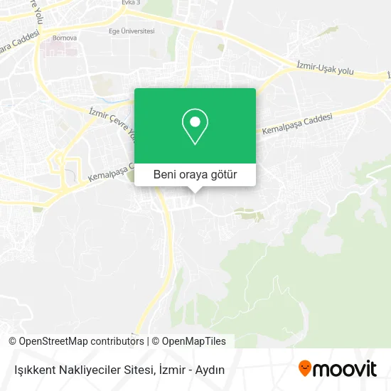 Işıkkent Nakliyeciler Sitesi harita