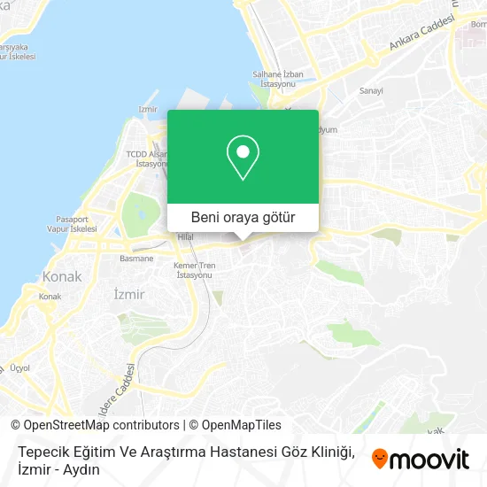 Tepecik Eğitim Ve Araştırma Hastanesi Göz Kliniği harita
