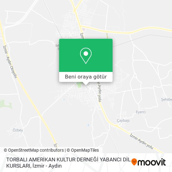 TORBALI AMERİKAN KULTUR DERNEĞİ YABANCI DİL KURSLARI harita
