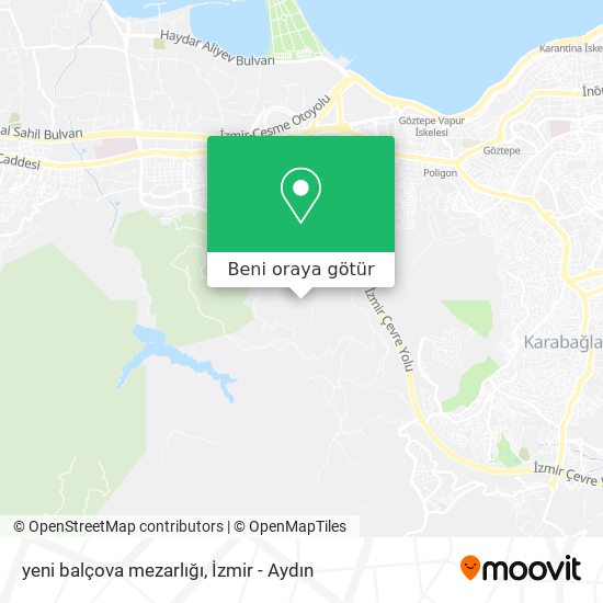 yeni balçova mezarlığı harita