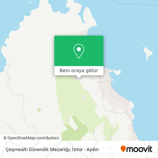 Çeşmealtı Güvendik Mezarlığı harita