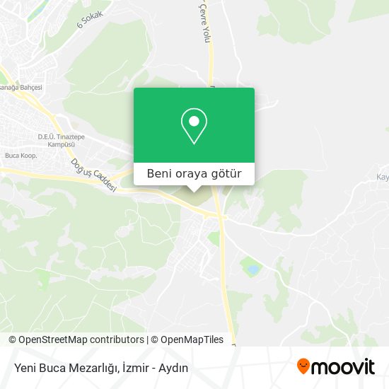 Yeni Buca Mezarlığı harita