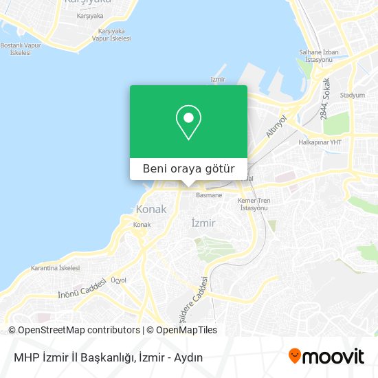 MHP İzmir İl Başkanlığı harita