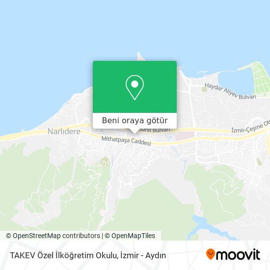 TAKEV Özel İlköğretim Okulu harita