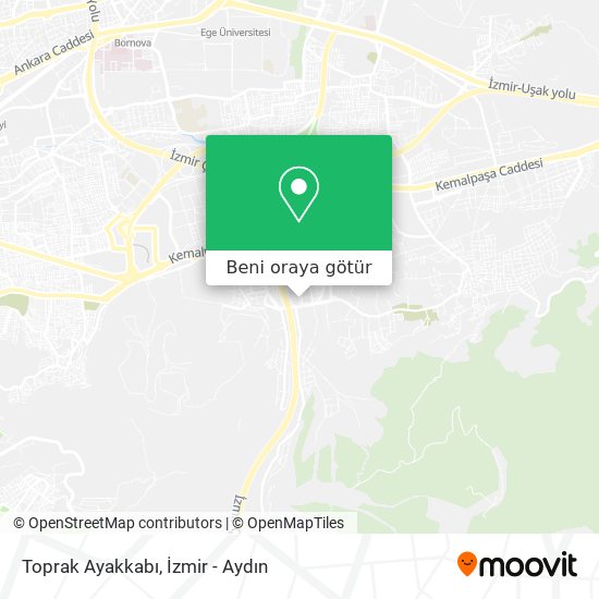 Toprak Ayakkabı harita