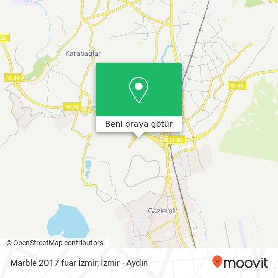 Marble 2017 fuar İzmir harita