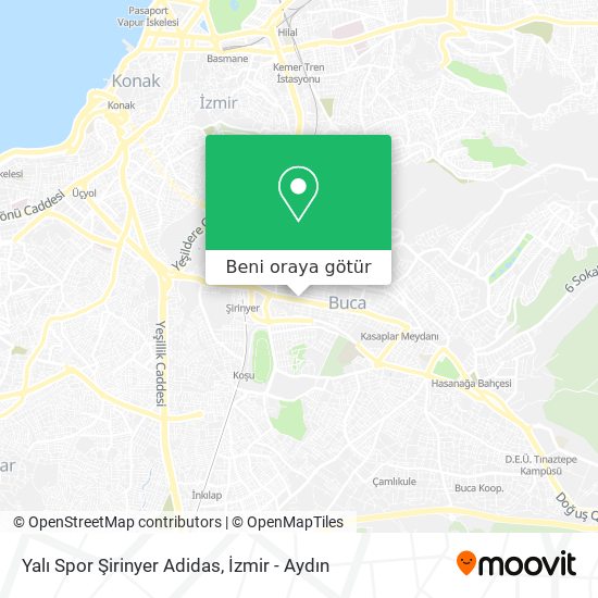 Yalı Spor Şirinyer Adidas harita