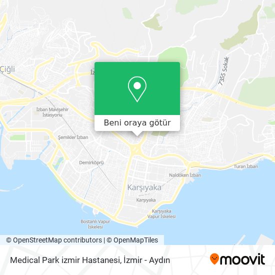 Medical Park izmir Hastanesi harita