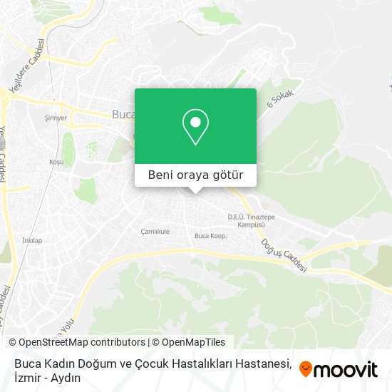 Buca Kadın Doğum ve Çocuk Hastalıkları Hastanesi harita